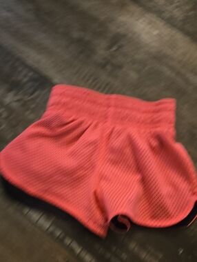 Girls' Coral Mesh Casual Shorts with Elastic Waistband
